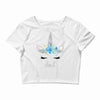 birthday unicorn family series dad Crop Top