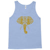 tribal print elephant geometric gold animals cool Tank Top