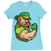 happy saint patrick day Ladies Fitted T-Shirt