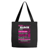 quens are born in march Tote Bags