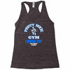 party rock gym i work out lmfao sexy and i kow it Racerback Tank