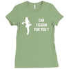 can i clean for you Ladies Fitted T-Shirt