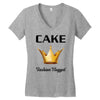 cake fashion nugget Women's V-Neck T-Shirt