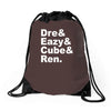 dre eazy cube rendre eazy cube ren Drawstring Bags