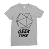 geek time Ladies Fitted T-Shirt