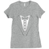 classic black tuxedo t shirt Ladies Fitted T-Shirt