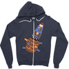 pop up knuckles1 Zipper Hoodie