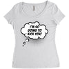I'm So Going to Kick You Women's Triblend Scoop T-shirt