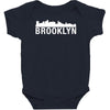 brooklyn city skyline silhouette Baby Bodysuit