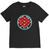 chevron circle V-Neck Tee
