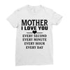 I Love You Mother Ladies Fitted T-Shirt