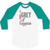 I Wear Grey For My Grandson (Brain Cancer Awareness) 3/4 Sleeve Shirt