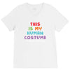 This Is My Human Costume I'm Really a Unicorn V-Neck Tee