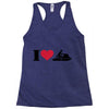 i love jet ski racing Racerback Tank
