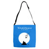 david gilmour on island Adjustable Strap Totes