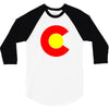 colorado flag 3/4 Sleeve Shirt