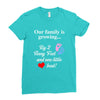 Our Family is Growing Ladies Fitted T-Shirt