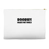 boobies make me smile (2) Accessory Pouches