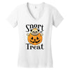 halloween pug Women's V-Neck T-Shirt