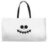 pumpkin funny face Weekender Totes
