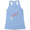 banksy headshot butterfly Racerback Tank