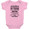 Dear Papaw, Love, Your Favorite Baby Onesie