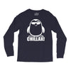 penguin chillax funny new Long Sleeve Shirts