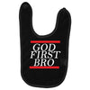 new  god first bro  t shirt religious humor lord tee Baby Bibs
