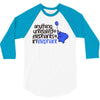anything unrelated elephants 3/4 Sleeve Shirt