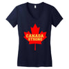 canada strong Women's V-Neck T-Shirt