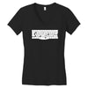 space bar  funny astronaut gravity universe planet ship rocket Women's V-Neck T-Shirt