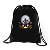 witch cat night Drawstring Bags