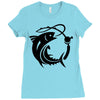 fish Ladies Fitted T-Shirt