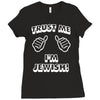 trust me i'm jewish Ladies Fitted T-Shirt