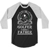 Golfer Father 3/4 Sleeve Shirt
