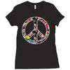 adesivo peace no worries &amp; shocker Ladies Fitted T-Shirt