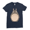 totoro 1 Ladies Fitted T-Shirt