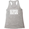 no airbags we die like real men Racerback Tank