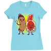 good cop bad chop Ladies Fitted T-Shirt