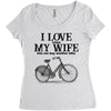 i love when my wife lets me buy another bike Women's Triblend Scoop T-shirt