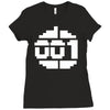 paradroid retro commodore 64 8 bit gamer Ladies Fitted T-Shirt