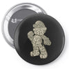 mario text Pin-back button