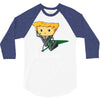what's in his briefqueso 3/4 Sleeve Shirt