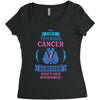 I am a Thyroid Cancer Survivor - What's Your Superpower? Women's Triblend Scoop T-shirt
