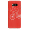 shark riding bicycle bike funny Samsung Galaxy S8