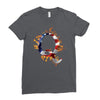 American Flag Q Ladies Fitted T-Shirt