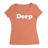 derp Women's Triblend Scoop T-shirt