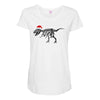 t rex skeleton santa claus Maternity Scoop Neck T-shirt