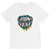 pug face V-Neck Tee