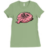 wookie cushion Ladies Fitted T-Shirt